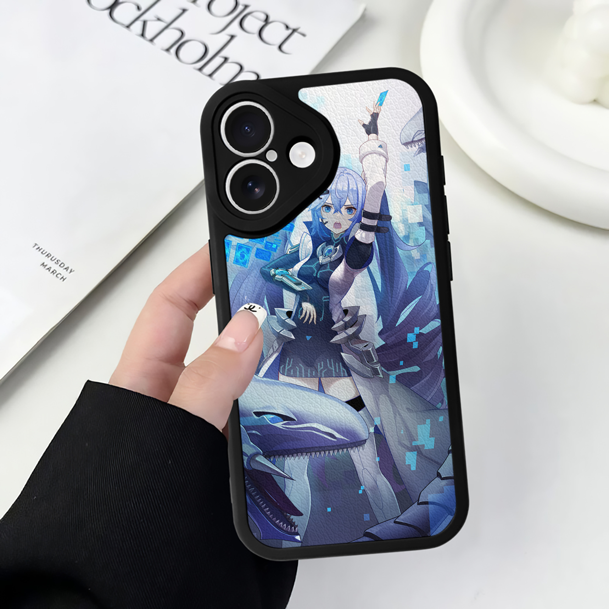 （画像用） 遊☆戯☆王 Yu-Gi-Oh! 【iPhone 16シリーズ対応】シリコンスマホケース（レザー調） 材質：シリコン